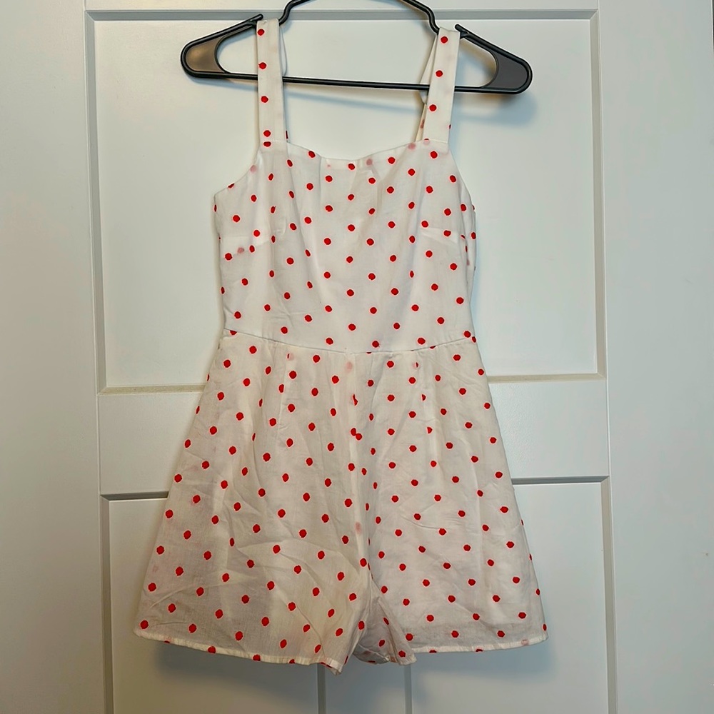 Polka dot romper